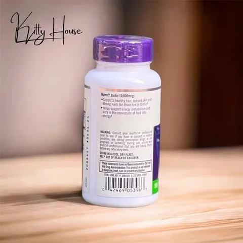 Viên uống hỗ trợ mọc tóc Natrol Biotin Beauty 10000mcg lọ 100 viên