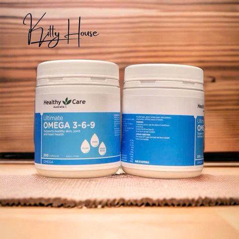 Viên uống bổ sung Omega 3-6-9 Healthy Care 200 viên - Hỗ trợ tim mạch, trí não, giảm căng thẳng, đẹp da và mắt sáng khỏe