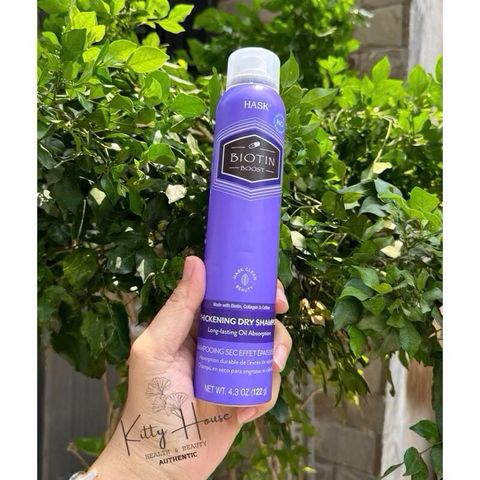 Dầu Gội Khô Hask Charcoal Chia Seed Biotin & Coconut 122ml - Thoáng Khô, Tươi Mới Cho Tóc Ngày Thứ Hai