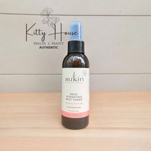 Nước Hoa Hồng Dưỡng Ẩm Sukin Rose Hydrating Mist Toner 125ml - Sản Phẩm Chăm Sóc Da Mặt Thư Giãn và Tăng Cường Độ Ẩm