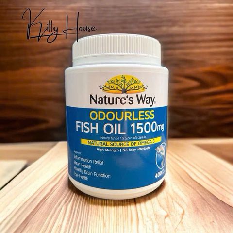 VIÊN UỐNG DẦU CÁ NATURE’S WAY FISH OIL 1500mg LỌ 400V