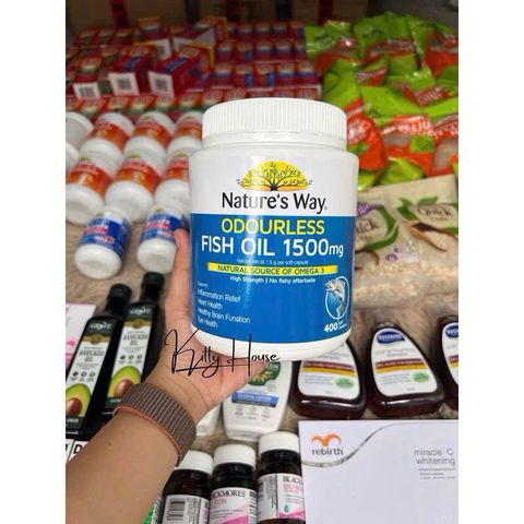 VIÊN UỐNG DẦU CÁ NATURE’S WAY FISH OIL 1500mg LỌ 400V
