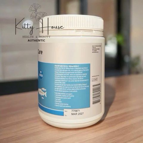 Viên uống Dầu cá Omega 3 Healthy Care 1000mg 400 viên - Hỗ trợ sức khỏe não bộ, mắt và da cho cả gia đình
