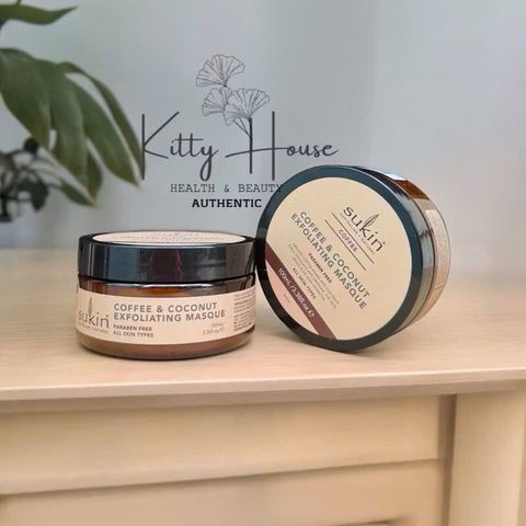 Mặt Nạ Tẩy Tế Bào Chết Sukin 2-in-1 Coffee & Coconut Masque 100ml - Dưỡng Ẩm và Làm Sáng Da Từ Thiên Nhiên