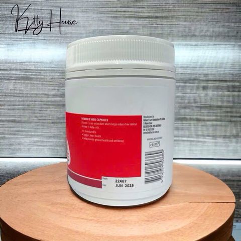 Viên Uống Vitamin E Healthy Care 500IU Hộp 200 Viên - Bổ Sung Dưỡng Chất Làm Đẹp Da, Chống Oxy Hóa Từ Úc