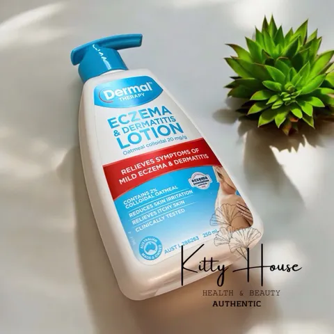 Kem Dưỡng Ẩm Dermal Therapy Eczema 250mL - Giảm Chàm Da và Viêm Da Không Gây Dị Ứng, Dành Cho Người Lớn và Trẻ Em