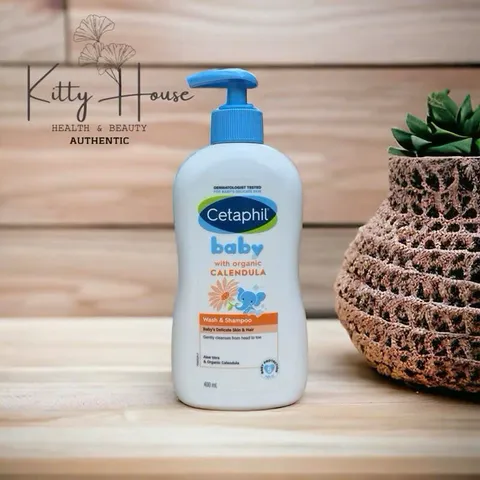 Sữa tắm gội Cetaphil Baby Wash & Shampoo with Organic Calendula chai 400ml