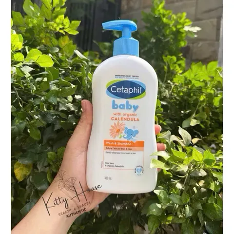 Sữa tắm gội Cetaphil Baby Wash & Shampoo with Organic Calendula chai 400ml