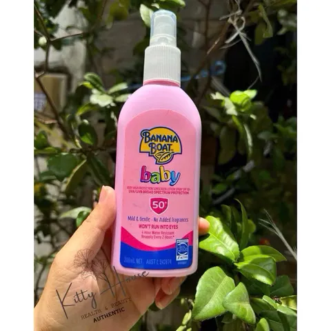 Xịt chống nắng cho bé Banana Boat SPF 50+ Baby 200ml Spray