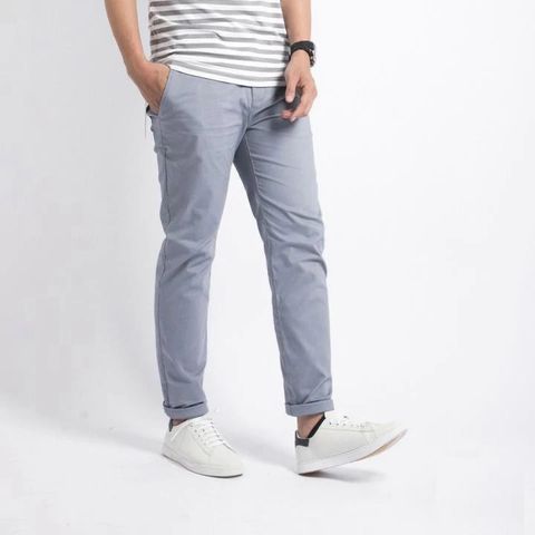Quần Kaki Nam Dáng Âu Slimfit Co Giãn Thời Trang Cao Cấp Màu Xám - Phong Cách Trẻ Trung, Năng Động, Thích Hợp Mọi Dịp