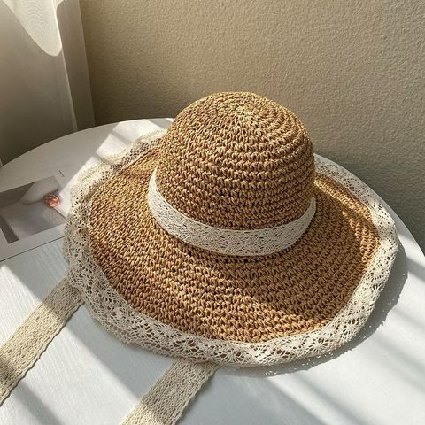 Mũ cói đi biển, nón cói handmade che nắng phong cách vintage  gập thoải mái không lo mất phom