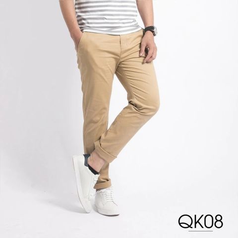 Quần Kaki Nam Dáng Âu Slimfit Màu Vàng Mơ Thời Trang Cao Cấp, Năng Động và Dễ Phối Đồ cho Mọi Dịp