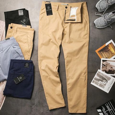 Quần Kaki Nam Dáng Âu Slimfit Màu Vàng Mơ - Thời Trang Cao Cấp Trẻ Trung Dễ Phối Đồ Cho Nam Giới