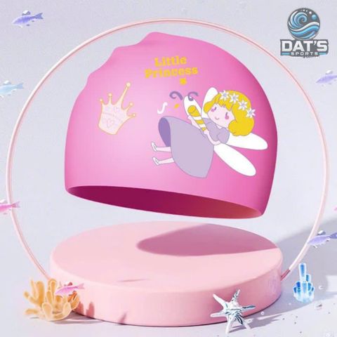 Nón Bơi Silicone Họa Tiết Hoạt Hình Dài Cho Trẻ Em - Nón Chống Thấm Nước Khủng Long, Cá Sấu Dễ Thương, Mũ Bơi Bảo Vệ Tóc