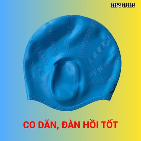 Nón Bơi Silicone Che Kín Tai Cho Trẻ Em Và Người Lớn - Mũ Bơi Chống Nước, Dẻo Dai, Nhiều Màu Sắc Thời Trang
