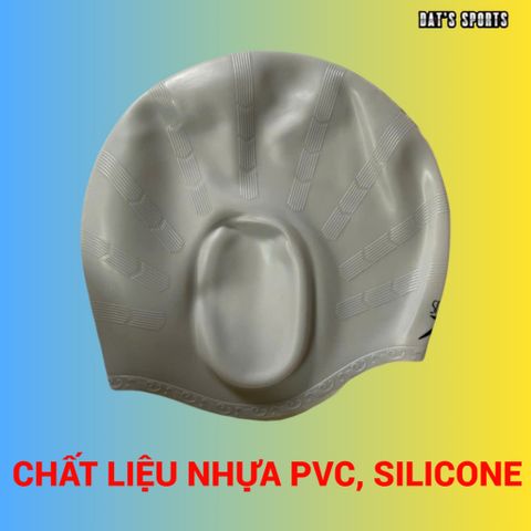 Nón Bơi Silicone Che Kín Tai Cho Trẻ Em Và Người Lớn - Mũ Bơi Chống Nước, Dẻo Dai, Nhiều Màu Sắc Thời Trang