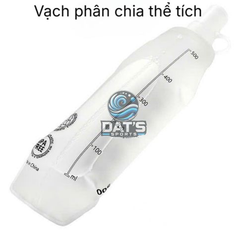 Bình Nước Mềm 500ML Chạy Bộ Đạp Xe - Gọn Nhẹ Chất Liệu TPU Thân Thiện Môi Trường, Tiện Dụng Cho Người Chạy Thể Thao