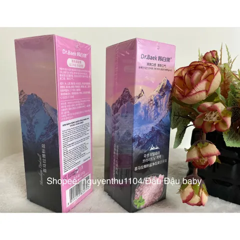 Kem Đánh Răng Muối Hồng Himalaya & Bạc Hà Dr.Baek 150g - Làm Sạch Răng, Khử Mùi Hôi Hiệu Quả Từ Hàn Quốc