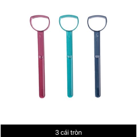 Combo 3 dụng cụ cạo lưỡi/vệ sinh lưỡi Okina Inochi nhựa nguyên sinh ,cạo lưỡi inochi chính hãng