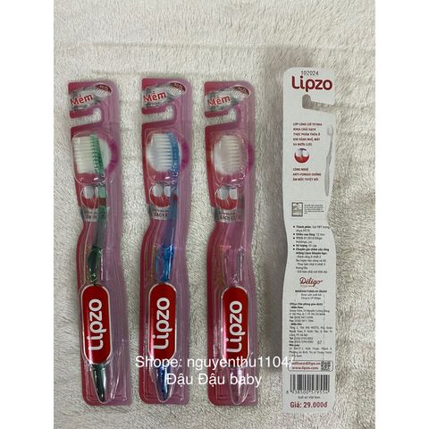Bàn Chải Đánh Răng Lipzo Ruby Sensi Cho Nữ - Thiết Kế Đặc Biệt Cho Răng Nhạy Cảm, Bàn Chải Mềm Công Nghệ Nano Kháng Khuẩn