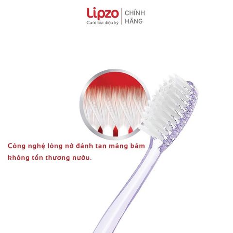Bộ 3 Bàn Chải Đánh Răng Lipzo Crystal Love Cho Nữ - Thiết Kế Đặc Biệt, Chất Liệu Cao Cấp, Làm Sạch Hiệu Quả