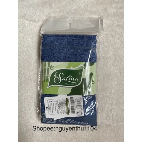 Khăn Mặt Salina Cao Cấp Vải Sợi Tre 28x48cm - Mềm Mại, Thấm Hút Tốt - Kháng Khuẩn Từ Thiên Nhiên, Thương Hiệu Aristino