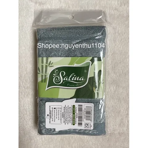 Khăn Mặt Salina Cao Cấp Vải Sợi Tre 28x48cm - Mềm Mại, Thấm Hút Tốt - Kháng Khuẩn Từ Thiên Nhiên, Thương Hiệu Aristino