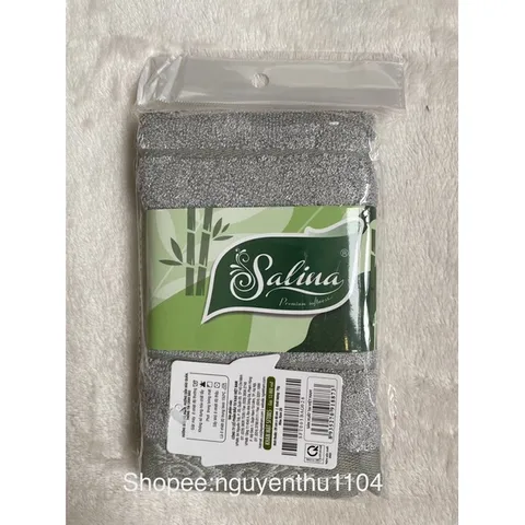 Khăn Mặt Salina Cao Cấp Vải Sợi Tre 28x48cm - Mềm Mại, Thấm Hút Tốt - Kháng Khuẩn Từ Thiên Nhiên, Thương Hiệu Aristino