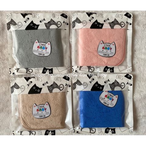 Khăn Mặt Trẻ Em Siêu Mềm Casa Nhật Bản 30x30cm - Chất Liệu 80% Polyester, Nâng Niu Da Bé, Màu Sắc Tươi Sáng