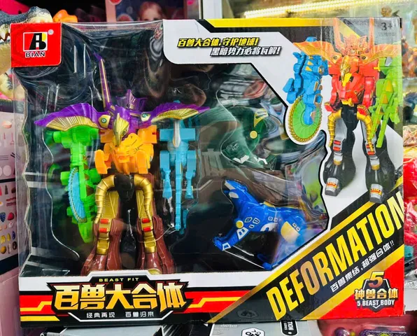 Đồ Chơi Lắp Ghép BIAN 6803 - Robot Siêu Nhân GAO Từ Thú DEFORMATION BEAST, màu giao ngẫu nhiên, cho trẻ từ 6 tuổi trở lên