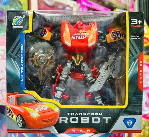 Đồ Chơi Lắp Ghép Biến Hình Xe Ô Tô Robot Transform - Đồ Chơi Sáng Tạo Cho Trẻ Em, Giao Màu Ngẫu Nhiên