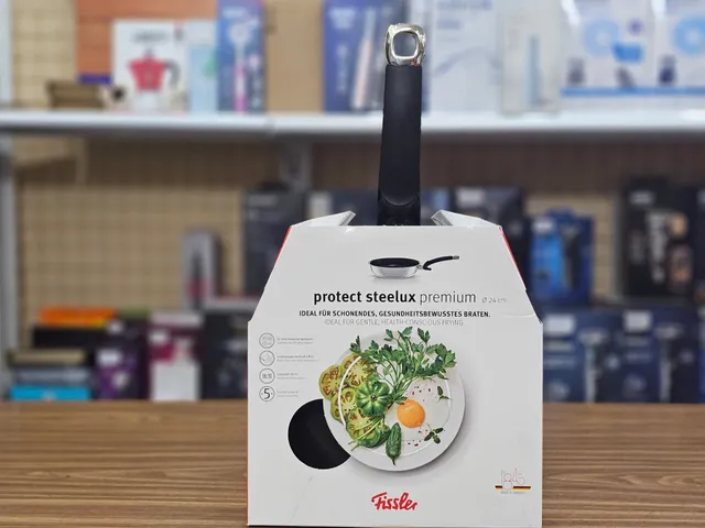 Chảo Fissler Protect Steelux Premium 24cm - Chống dính cao cấp, bằng thép không gỉ, an toàn cho sức khỏe, bếp từ và mọi loại bếp