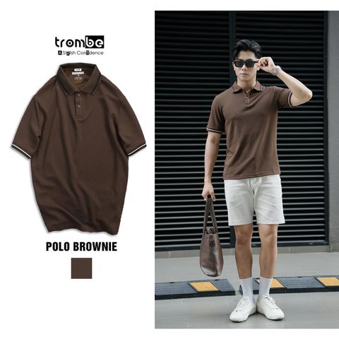 Áo Polo Nam Thun Tổ Ong BROWNIE - Thoáng Mát, Thấm Hút Tốt, Kiểu Dáng Thanh Lịch, Lựa Chọn Đi Làm, Đi Chơi Thời Trang Năng Đ động