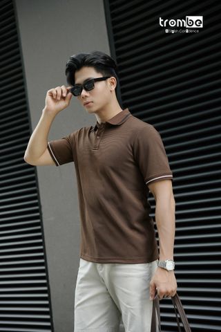 Áo Polo Nam Thun Tổ Ong BROWNIE - Thoáng Mát, Thấm Hút Tốt, Kiểu Dáng Thanh Lịch, Lựa Chọn Đi Làm, Đi Chơi Thời Trang Năng Đ động