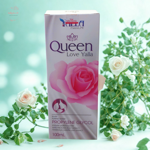 Dung Dịch Vệ Sinh Phụ Nữ Queen Love Yalla 100ml - Kháng Khuẩn, Ngăn Ngừa Viêm Nhiễm, Dưỡng Da Dịu Nhẹ Cho Phái Đẹp