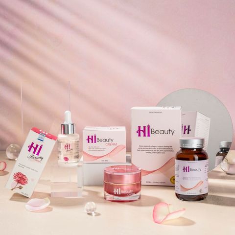 Bộ Sản Phẩm Dưỡng Da Hi Beauty - Kem và Viên Uống Giúp Dưỡng Trắng, Mờ Nám, Chống Lão Hóa, Phù Hợp Mọi Loại Da