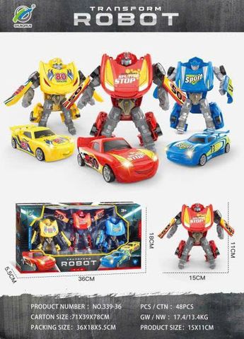 Robot Biến Hình Transform 339-36 - Đồ Chơi Lắp Ghép Cho Trẻ Em Từ 3 Tuổi, Sáng Tạo Và Phát Triển Kỹ Năng Tư Duy