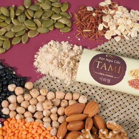 Combo Ngũ Cốc Nảy Mầm Tami - 100% Thiên Nhiên, Ít Ngọt, Không Đường - Hỗ Trợ Dinh Dưỡng Cho Mọi Đối Tượng, 50 Gói Tiện Dụng