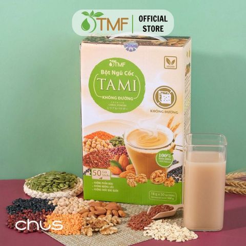 Bột Ngũ Cốc Nảy Mầm Tami Không Đường 900g - Dinh Dưỡng Giảm Cân Từ Thiên Nhiên Cho Mọi Lứa Tuổi - Tâm Minh Foods