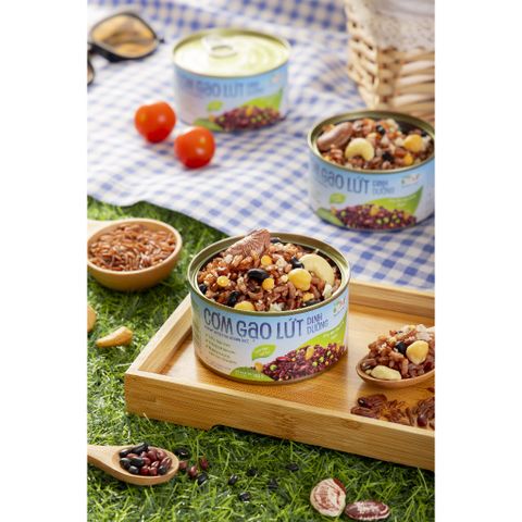 Combo 2 lon Cơm gạo lứt dinh dưỡng ăn liền 160g TÂM MINH FOODS
