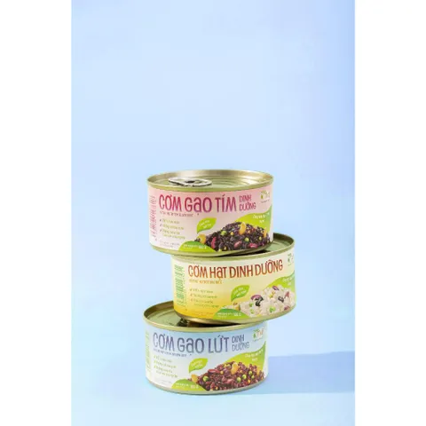 Combo mix 3 lon Cơm gạo tím, cơm gạo lứt và cơm hạt dinh dưỡng ăn liền 160g TÂM MINH FOODS