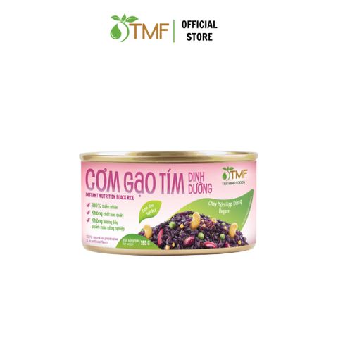 Combo 4 lon Cơm gạo tím dinh dưỡng ăn liền 160g TÂM MINH FOODS