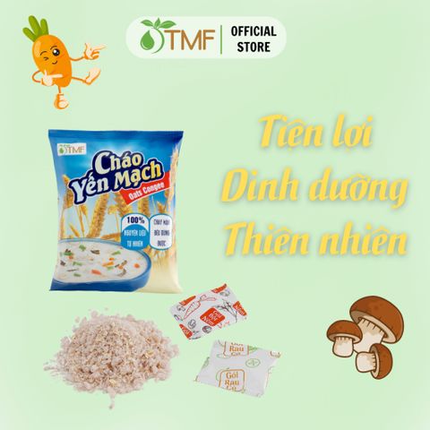 Cháo Yến Mạch Gạo Lứt Ăn Liền Tâm Minh - Thùng 30 Gói 100% Tự Nhiên, Giảm Cân Healthy, Không Bột Ngọt, Dinh Dưỡng Tiện Lợi