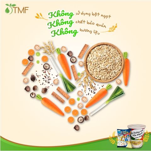 Cháo Yến Mạch Gạo Lứt Ăn Liền Tâm Minh - Thùng 30 Gói 100% Tự Nhiên, Giảm Cân Healthy, Không Bột Ngọt, Dinh Dưỡng Tiện Lợi