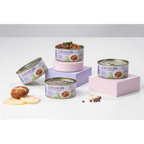 Thùng Củ Sen Kho Nấm Dinh Dưỡng Tâm Minh Foods - Món Ăn Tiện Lợi, Tự Nhiên, Giàu Chất Xơ và Vitamin Cho Bữa Cơm Thêm Đậm Đà