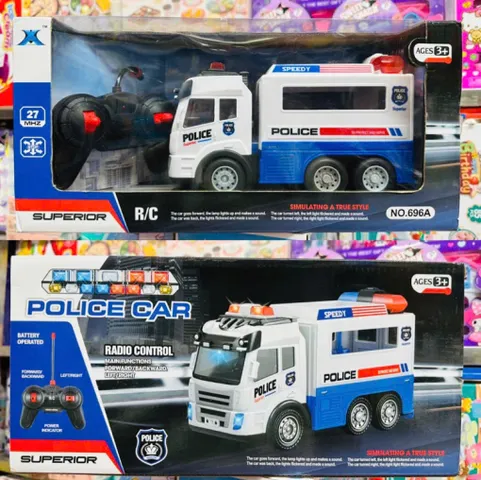 Đồ Chơi Xe Ô Tô Cảnh Sát Điều Khiển Từ Xa Radio Control 696A - Có Đèn Âm Thanh, Phát Triển Kỹ Năng Cho Trẻ Em 3 Tuổi Trở Lên