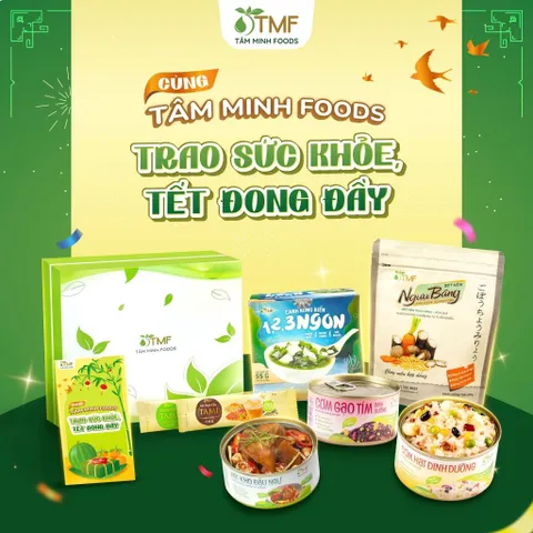 Set quà tết Sung Túc sang trọng - dinh dưỡng - sức khỏe Tâm Minh Foods