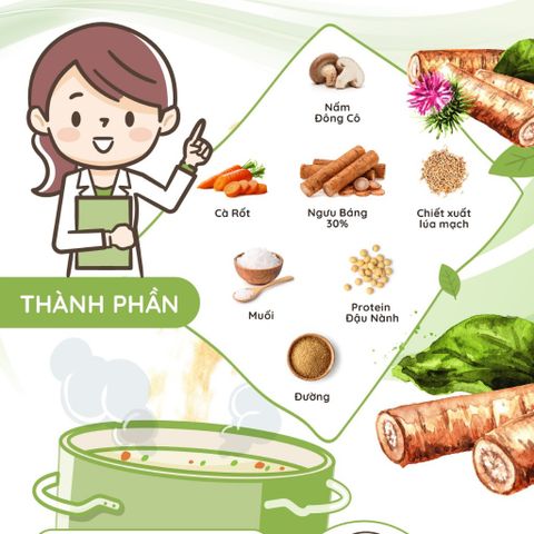 Combo 2 gói bột nêm ngưu báng 200gr TÂM MINH FOODS thuần chay không bột ngọt cho bé ăn dặm