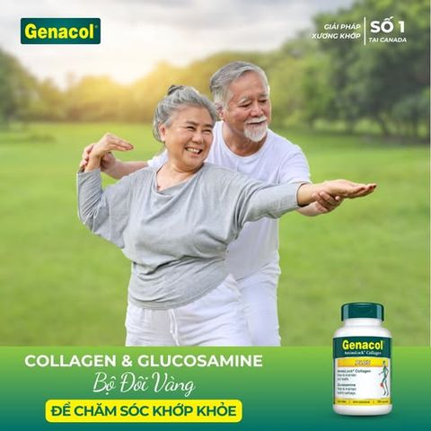 Viên uống Genacol Plus Collagen - Hỗ trợ thoái hóa khớp, giảm đau khớp hiệu quả, bổ sung glucosamin cho sức khỏe xương khớp.