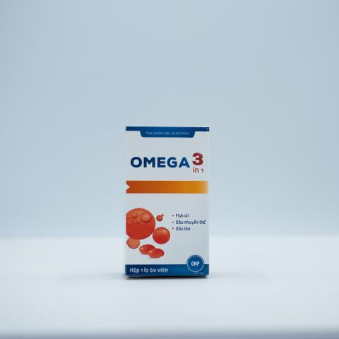 Viên uống Omega 3in1  tăng cường sức khoẻ não bộ, tim mạch và thị lực